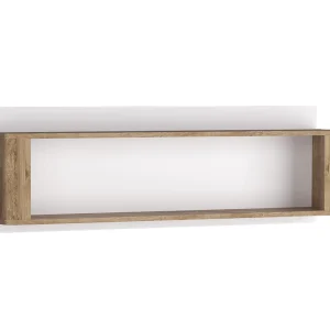 magasin paris Étagère LIVOCO 120 Cm Chêne Ribbec/blanc 10