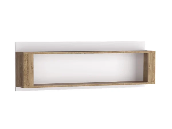 magasin paris Étagère LIVOCO 120 Cm Chêne Ribbec/blanc 4