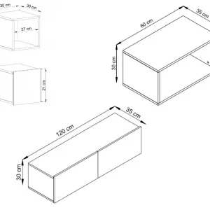 Mur Tv-hifi ENJOLY 10 Portes Graphite achat 18