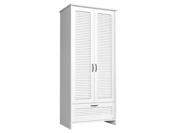 Armoire ORI 2 Portes 1 Tiroir Blanc garantie de qualité 6