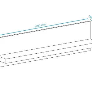 qualité d’originales Étagère PARITE 120 Cm Chêne Sonoma 15