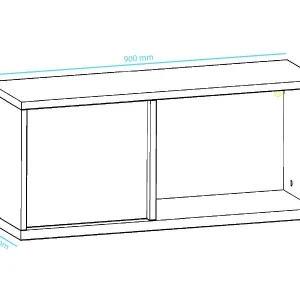 prix de gros Armoire Murale PHILOPY 1 Porte 1 Niche Blanc/graphite 15