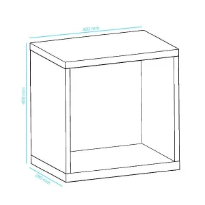 Armoire Murale PHILOPY 1 Niche Blanc/graphite exclusivement disponibles 15