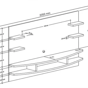 Mur Tv-hifi WALI Blanc/blanc Brillant en ligne officielle 6