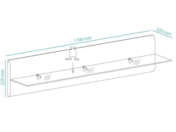 remise en ligne Etagère HERCULE 170 Cm Blanc 6