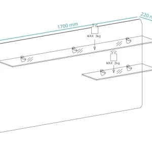 outlet Etagère Deluxe HERCULE 170 Cm Blanc 15