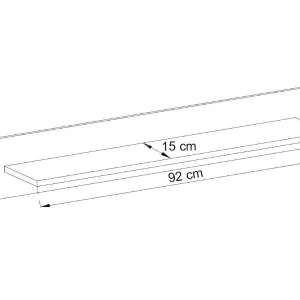 Étagère Murale NORDO 107 Cm Chêne Artisan Livraison gratuite 16