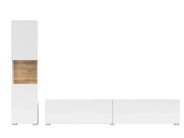 Mur Tv-hifi AVATAR 3 Portes Blanc Avec Led soldes ligne 5