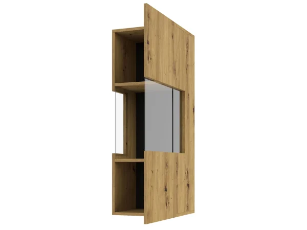 Officielle Armoire Murale AVATAR 1 Porte Chêne Artisan Avec Led 6