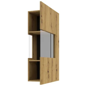 Retour Facile et Gratuit Armoire Murale AVATAR 1 Porte Chêne Artisan Sans Led 16
