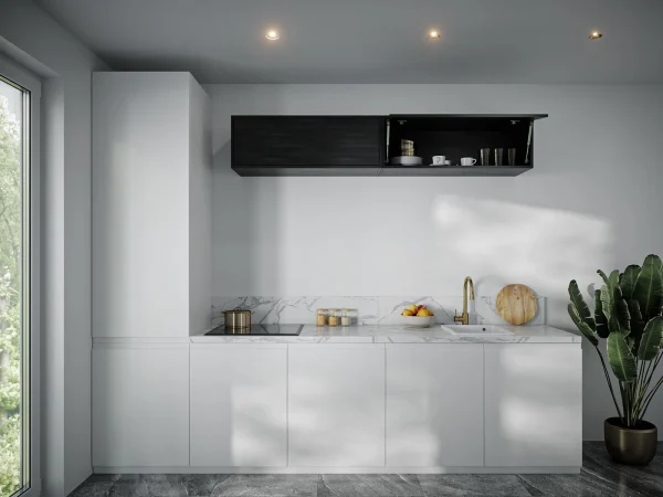 Armoire BARIO 1 Porte Abattante Chêne Noir soldes ligne 7