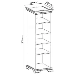 Colonne KIRA 2 Portes Bois Foncé mode pas cher 15