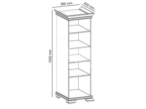 Colonne KIRA 2 Portes Bois Foncé mode pas cher 6