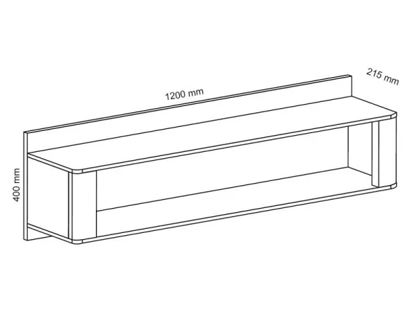magasin paris Étagère LIVOCO 120 Cm Chêne Ribbec/blanc 5