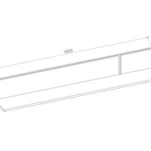 Prix très abordable Étagère MODO 150 Cm Chêne Artisan/blanc Alpin 15