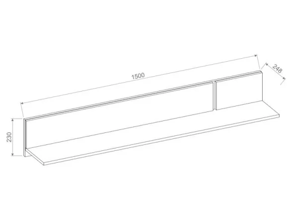 Prix très abordable Étagère MODO 150 Cm Chêne Artisan/blanc Alpin 6