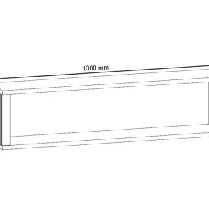 nouveau produit Armoire Murale MONTY 130 Cm Chêne Lefkas 12