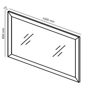 marques pas cher Miroir ELVITALIC Chêne Blanchi 18