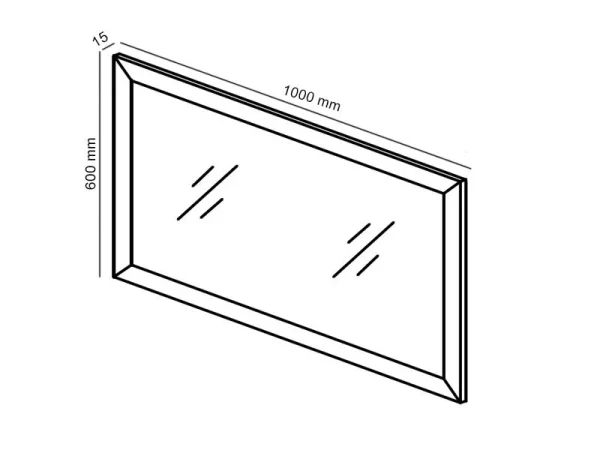 marques pas cher Miroir ELVITALIC Chêne Blanchi 7