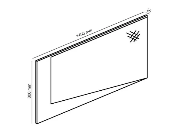 Miroir SAROU 140 Cm Bouleau Grisé Laqué marque pas cher en ligne 4