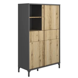 magasin solde Armoire ESTELLE 3 Portes 1 Tiroir Chêne Helvezia 15