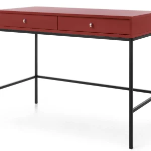 Console MONAK 2 Tiroirs Rouge Foncé Meilleur Service 12