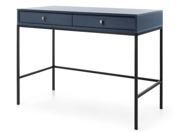 magasin pas cher Console MONAK 2 Tiroirs Bleu Foncé 4