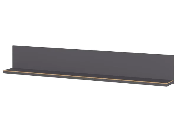 soldes luxe Étagère Murale CALIFA 163 Cm Chêne Navarra/graphite 5