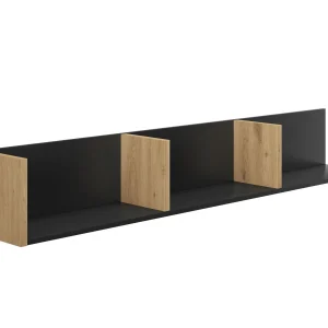 Étagère RAFFA 160 Cm Chêne Artisan/noir meilleure qualité 14