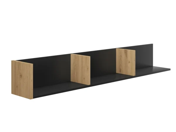 Étagère RAFFA 160 Cm Chêne Artisan/noir meilleure qualité 5
