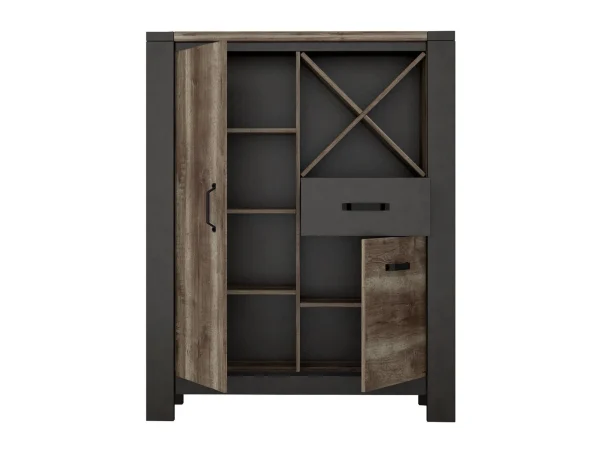 Armoire MALTELO 2 Portes 1 Tiroir Canyon Hickory/matera excellents soldes 7