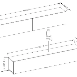 Service Clients Dédié Mur Tv-hifi AVATAR 3 Portes Noir Avec Led 21