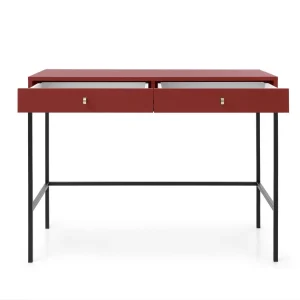 Console MONAK 2 Tiroirs Rouge Foncé Meilleur Service 14