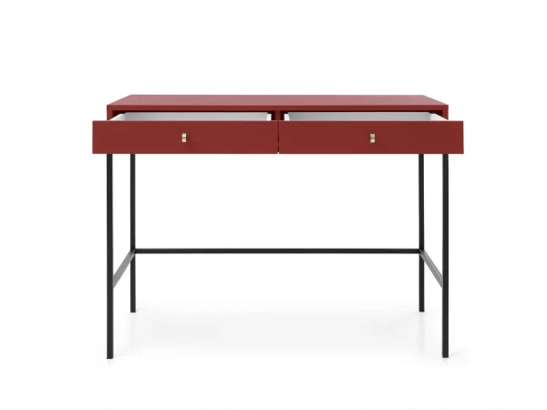 Console MONAK 2 Tiroirs Rouge Foncé Meilleur Service 5