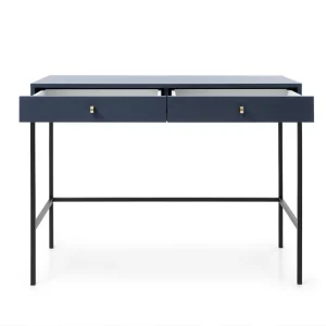 magasin pas cher Console MONAK 2 Tiroirs Bleu Foncé 14