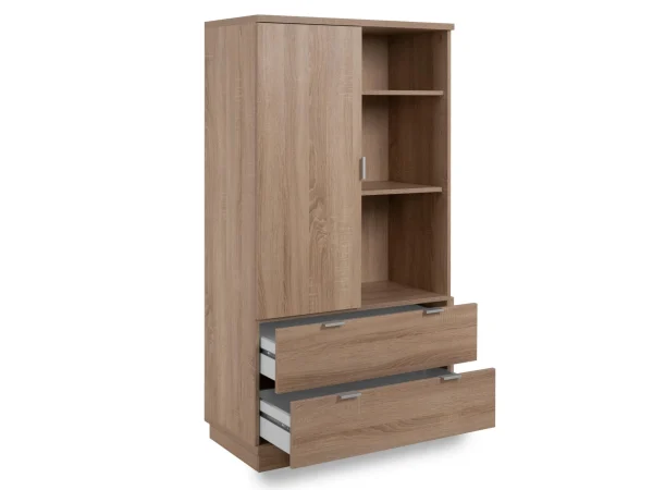 Armoire CHELSEA 1 Porte 2 Tiroirs Chêne Sonoma comparez les prix 7