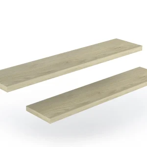 soldes ligne Lot De 2 étagères RUSTY 105 Cm Chêne 13