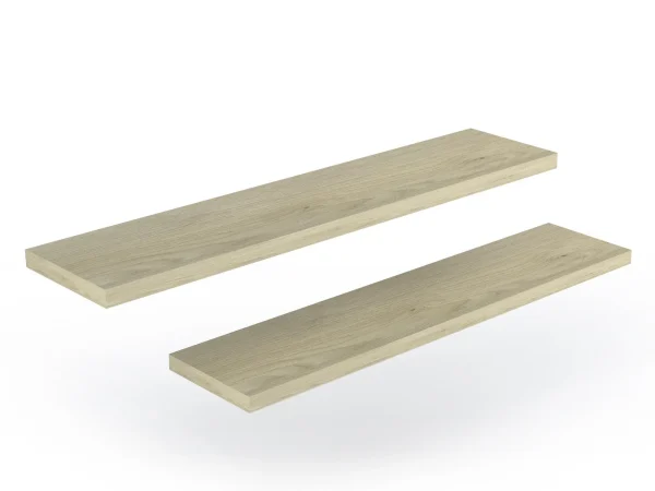 soldes ligne Lot De 2 étagères RUSTY 105 Cm Chêne 5