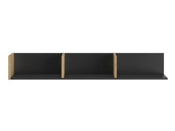 Étagère RAFFA 160 Cm Chêne Artisan/noir meilleure qualité 6