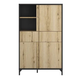 magasin solde Armoire ESTELLE 3 Portes 1 Tiroir Chêne Helvezia 19