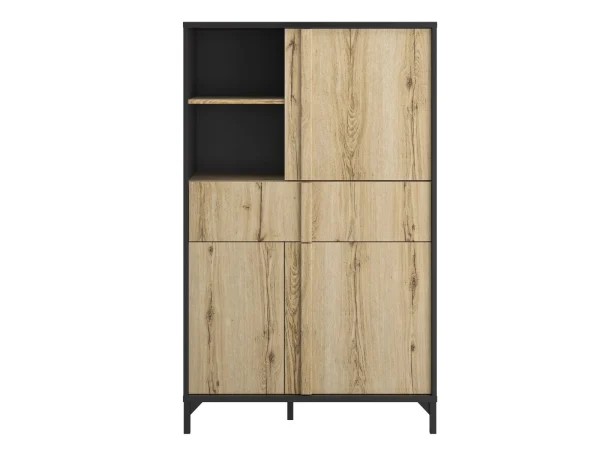 magasin solde Armoire ESTELLE 3 Portes 1 Tiroir Chêne Helvezia 7