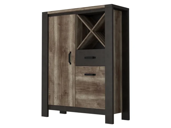 Armoire MALTELO 2 Portes 1 Tiroir Canyon Hickory/matera excellents soldes 8