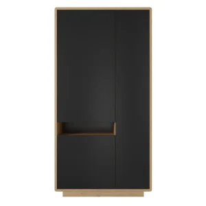 Armoire ASTER 3 Portes Noir Mat/chêne Taurus boutique pas cher 22