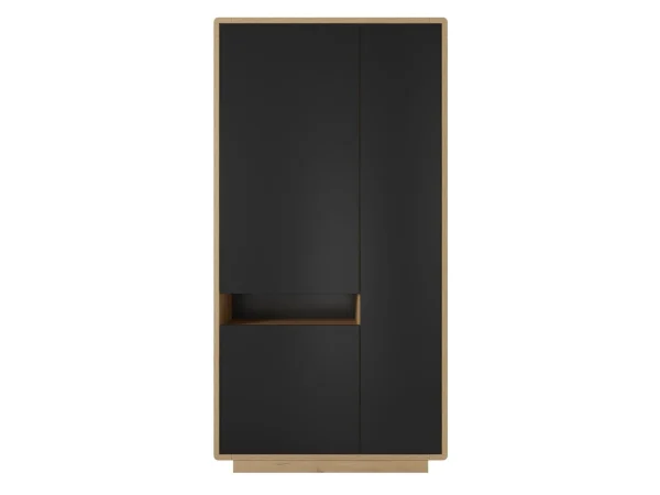 Armoire ASTER 3 Portes Noir Mat/chêne Taurus boutique pas cher 8