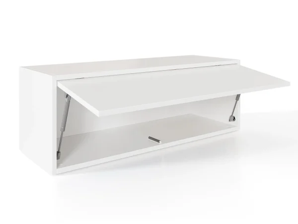 Armoire BARIO 1 Porte Abattante Blanc Mat marque pas cher en ligne 10