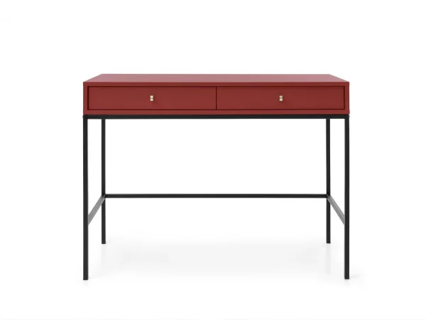 Console MONAK 2 Tiroirs Rouge Foncé Meilleur Service 6