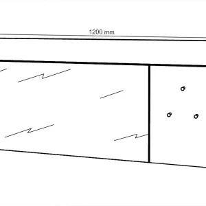 pas cher Miroir PADEL 120 Cm Blanc/chêne Endgrain 15