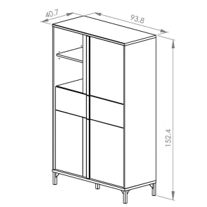magasin solde Armoire ESTELLE 3 Portes 1 Tiroir Chêne Helvezia 21