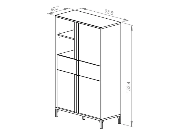 magasin solde Armoire ESTELLE 3 Portes 1 Tiroir Chêne Helvezia 8