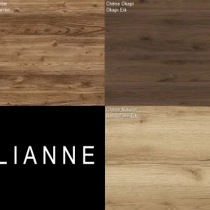 magasin en ligne Étagère OLIANNE 147 Cm Epicéa Appenzeller/noir 21